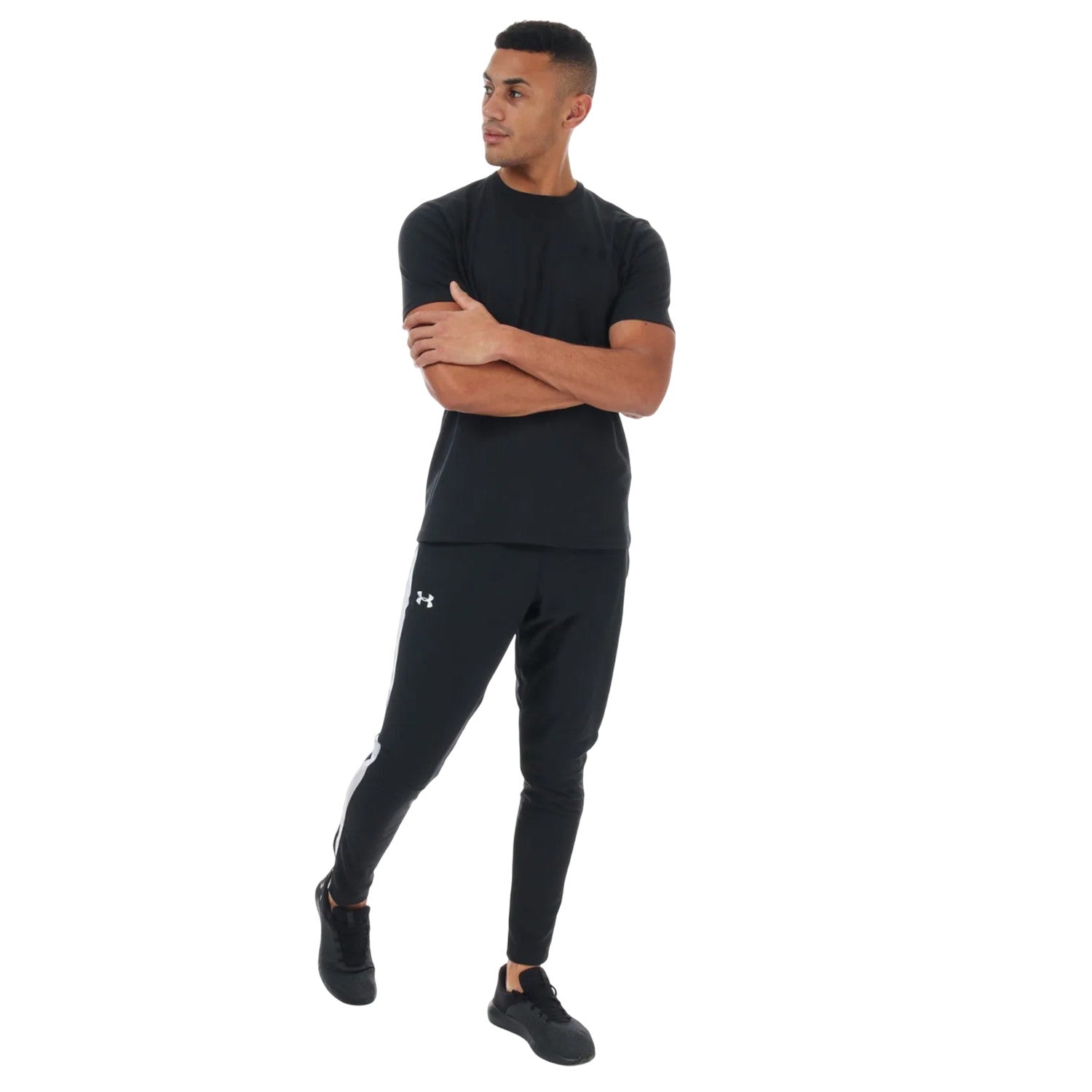 Black - Side - Under Armour Mens Sportstyle Short-Sleeved T-Shirt
