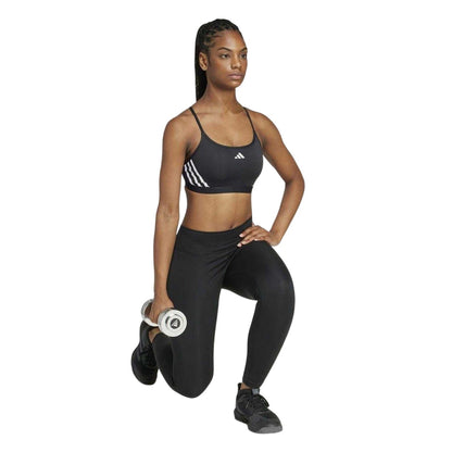 Black-White - Pack Shot - Adidas Womens-Ladies Aeroreact Sports Bra
