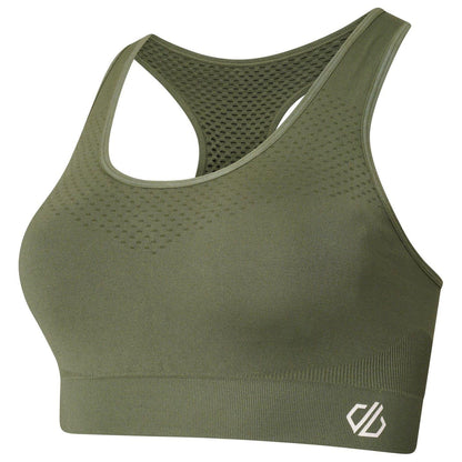 Duck Green - Side - Dare 2B Womens-Ladies Sweat It Sports Bra