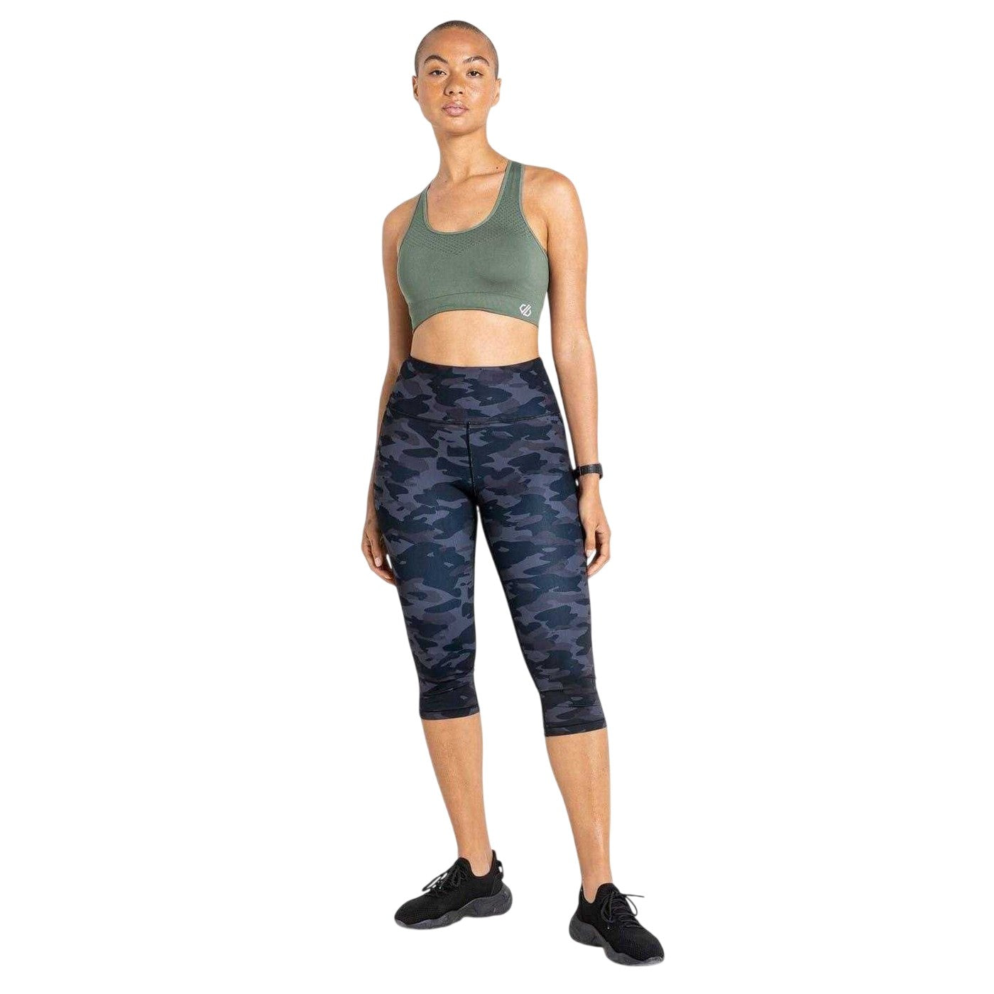 Duck Green - Pack Shot - Dare 2B Womens-Ladies Sweat It Sports Bra
