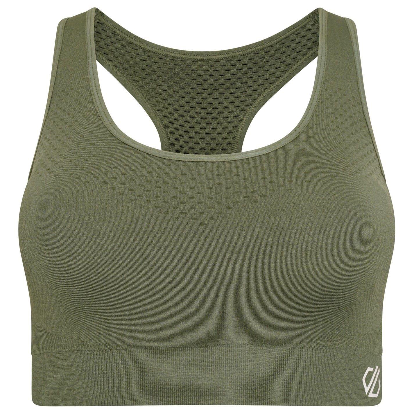 Duck Green - Front - Dare 2B Womens-Ladies Sweat It Sports Bra