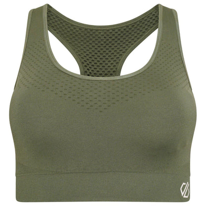 Duck Green - Front - Dare 2B Womens-Ladies Sweat It Sports Bra