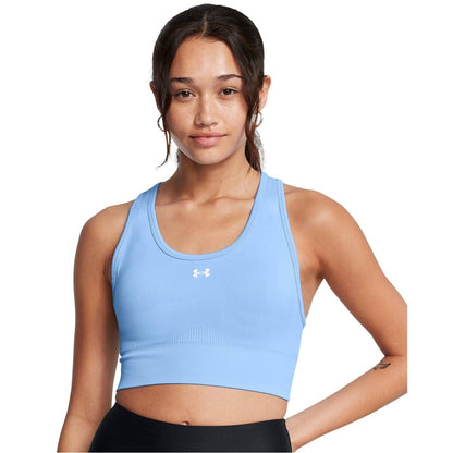 Blue - Side - Under Armour Womens-Ladies Vanish Sports Bra