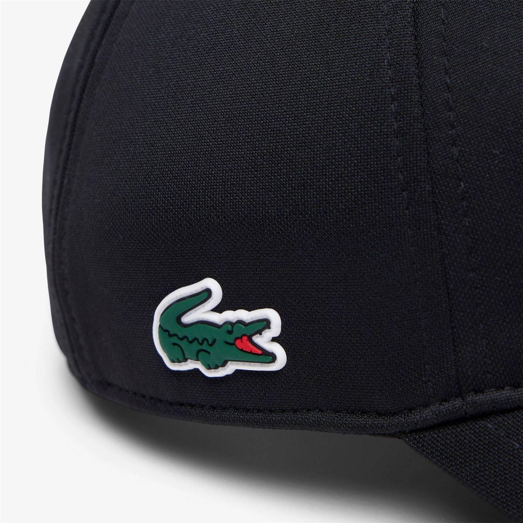 Black - Lifestyle - Lacoste Unisex Adult Tech Logo Cotton Twill Baseball Cap