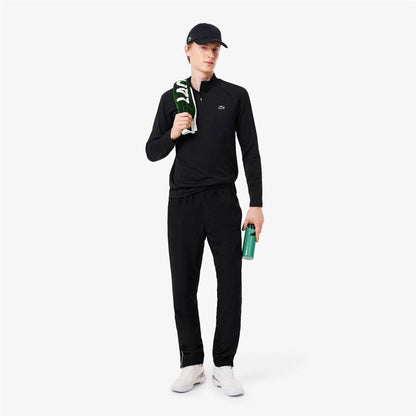 Black - Pack Shot - Lacoste Unisex Adult Tech Logo Cotton Twill Baseball Cap