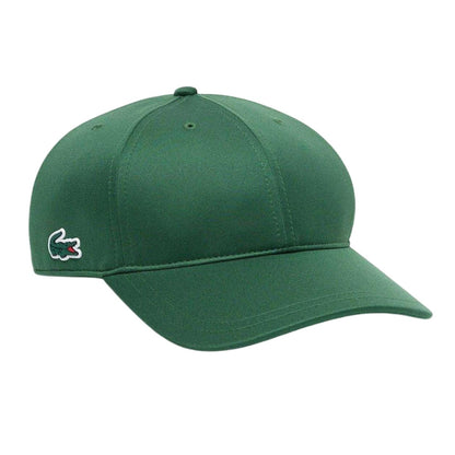 Green - Front - Lacoste Unisex Adult Tech Logo Cotton Twill Baseball Cap