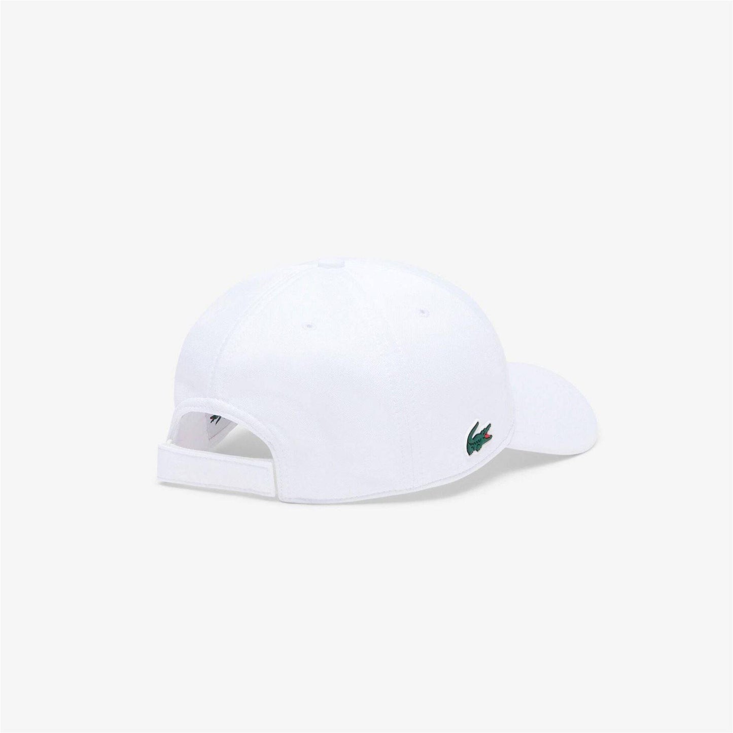 White - Back - Lacoste Unisex Adult Tech Logo Cotton Twill Baseball Cap