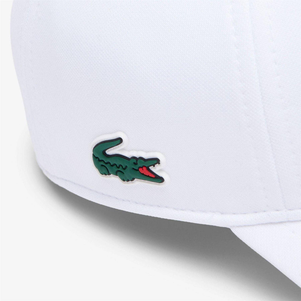 White - Lifestyle - Lacoste Unisex Adult Tech Logo Cotton Twill Baseball Cap