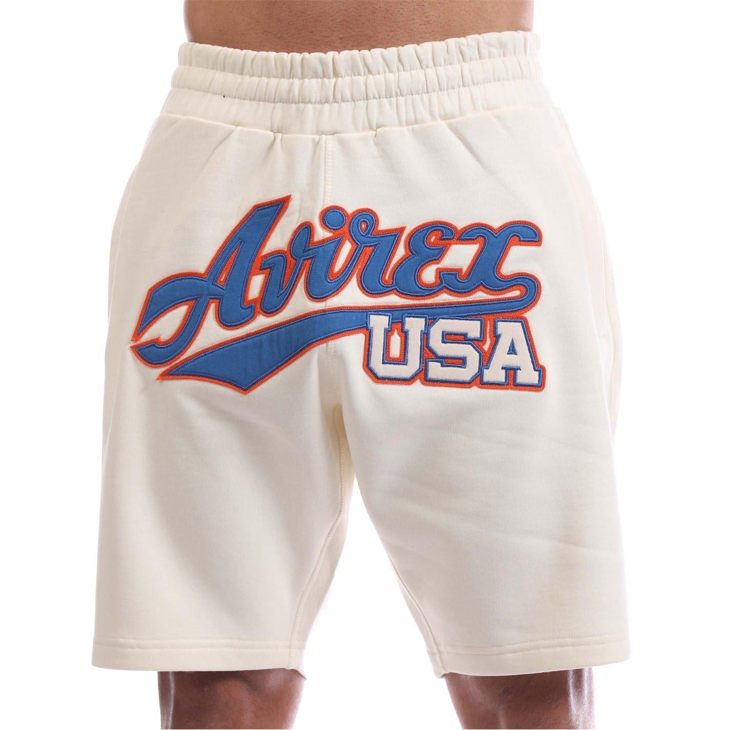 Ecru - Lifestyle - Avirex Mens Haven Sweat Shorts