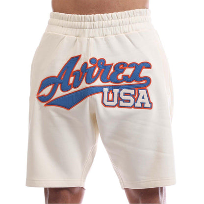 Ecru - Lifestyle - Avirex Mens Haven Sweat Shorts