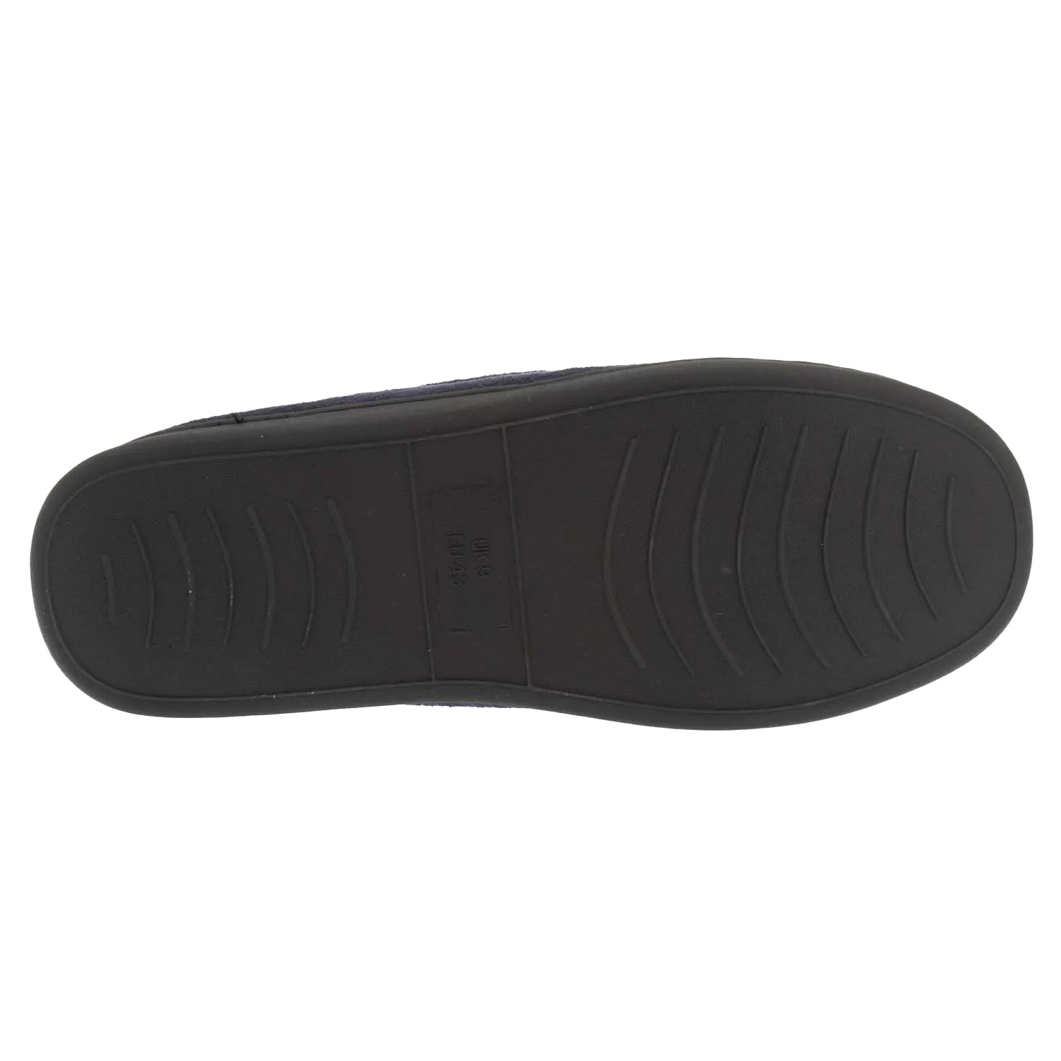 Navy - Side - Lyle & Scott Mens Aspen Moccasin Slippers