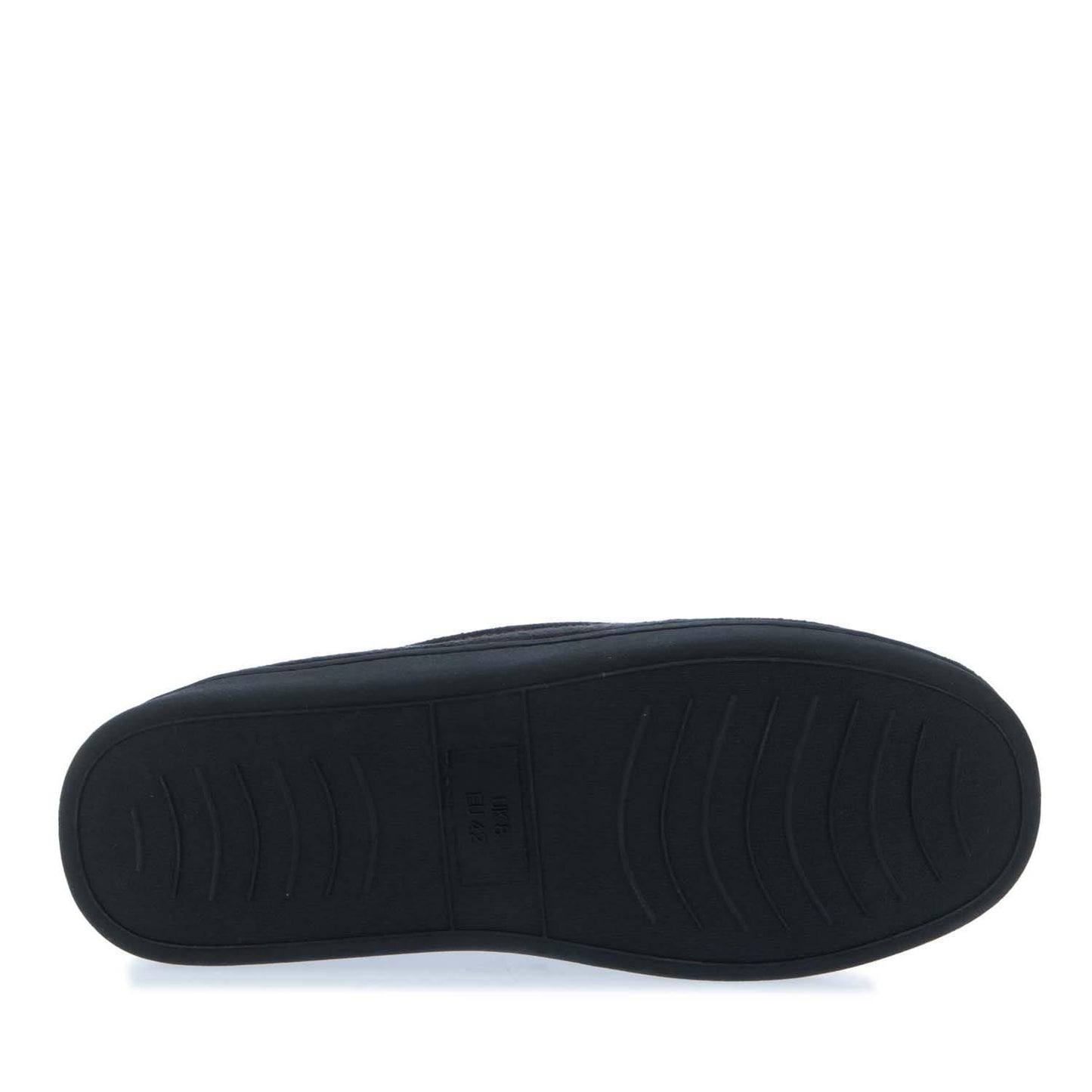 Black - Side - Lyle & Scott Mens Aspen Moccasin Slippers