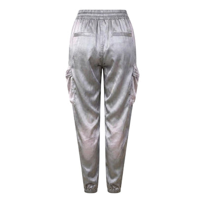Frost Gray - Back - Diesel Unisex Adult Silky Cargo Trousers