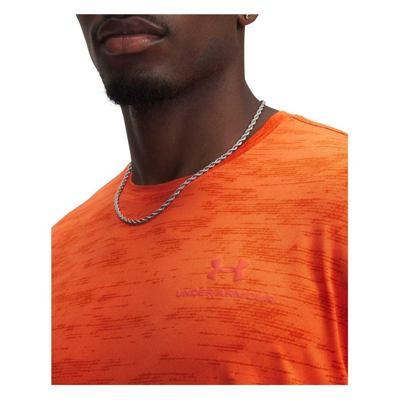 Fire Orange - Side - Under Armour Mens Regular T-Shirt