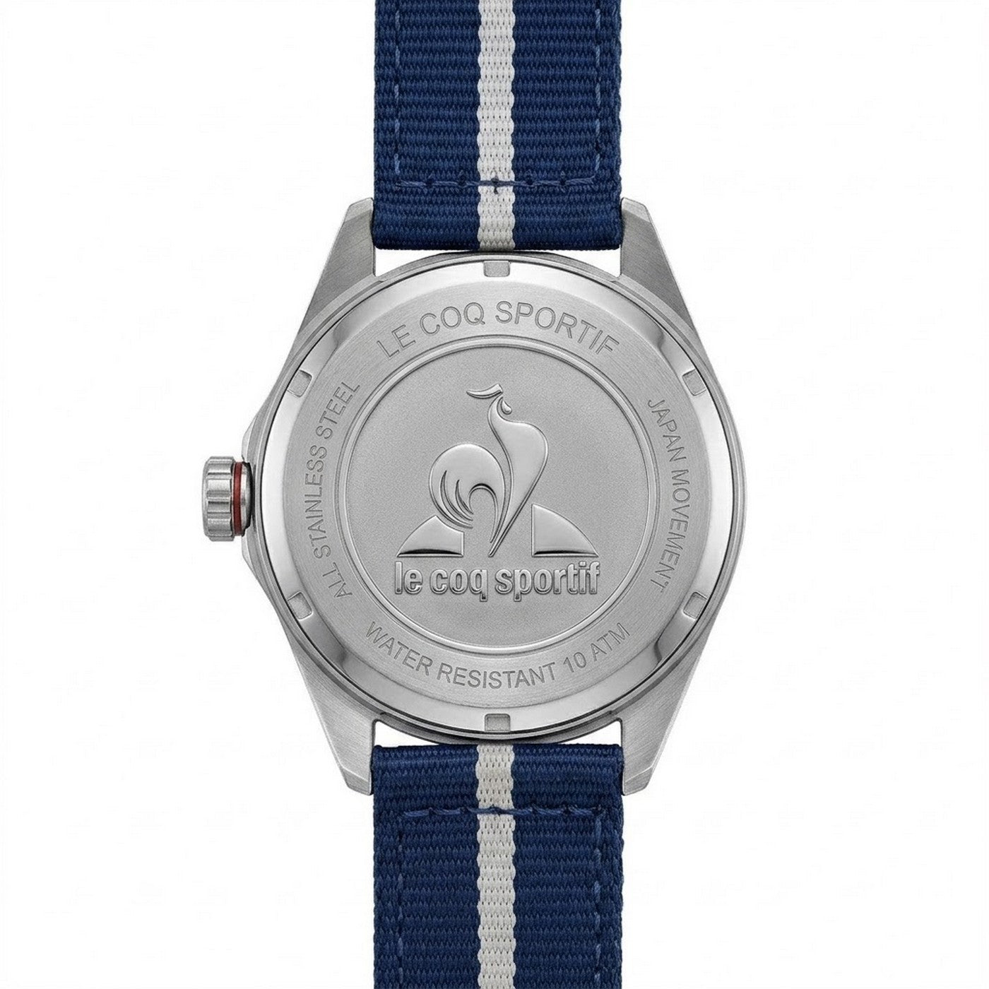 Navy - Back - Le Coq Sportif Unisex Adult Fabric Digital Watch