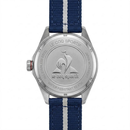 Navy - Back - Le Coq Sportif Unisex Adult Fabric Digital Watch