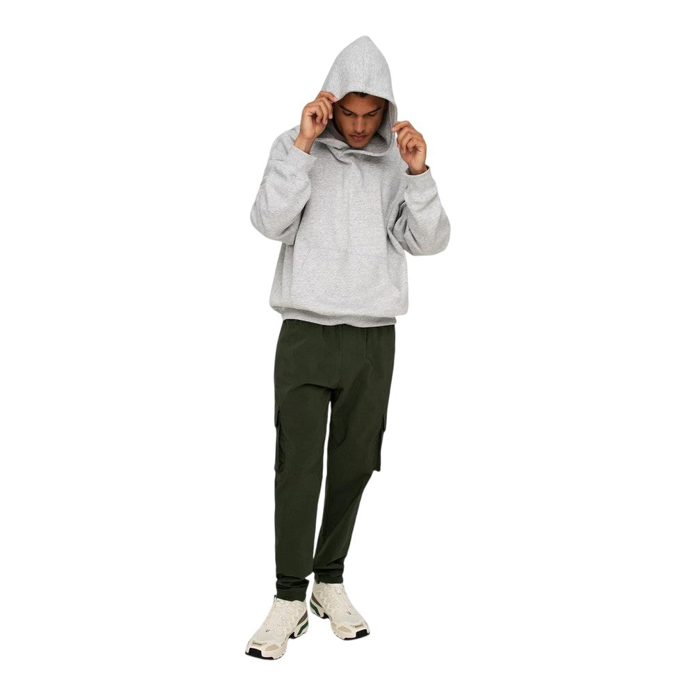 Olive - Lifestyle - Only Mens Drawstring Waist Cargo Trousers