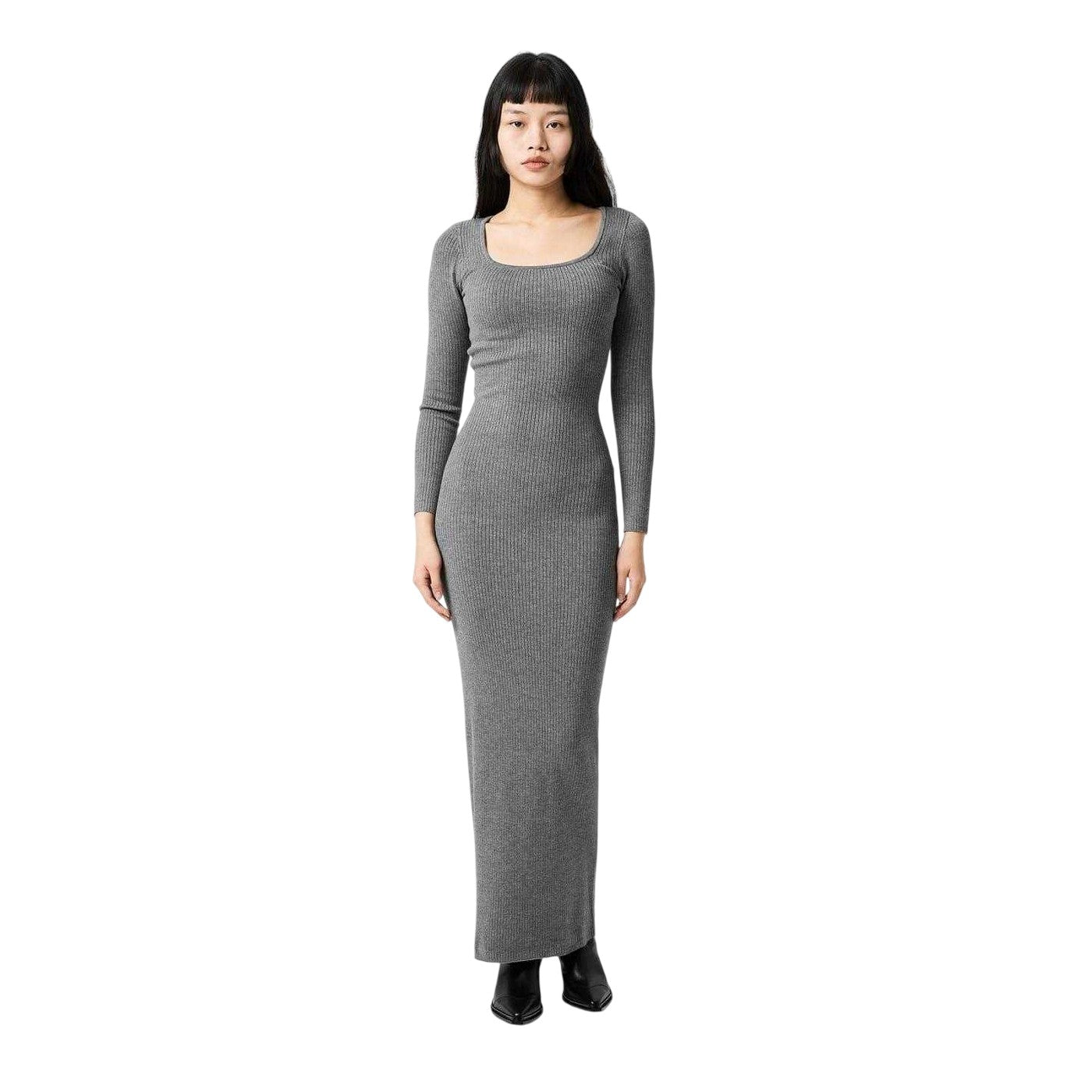 Charcoal Marl - Lifestyle - Jack Wills Womens-Ladies Bodycon Maxi Dress