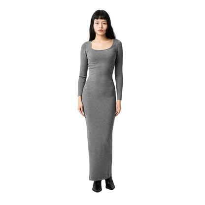 Charcoal Marl - Lifestyle - Jack Wills Womens-Ladies Bodycon Maxi Dress