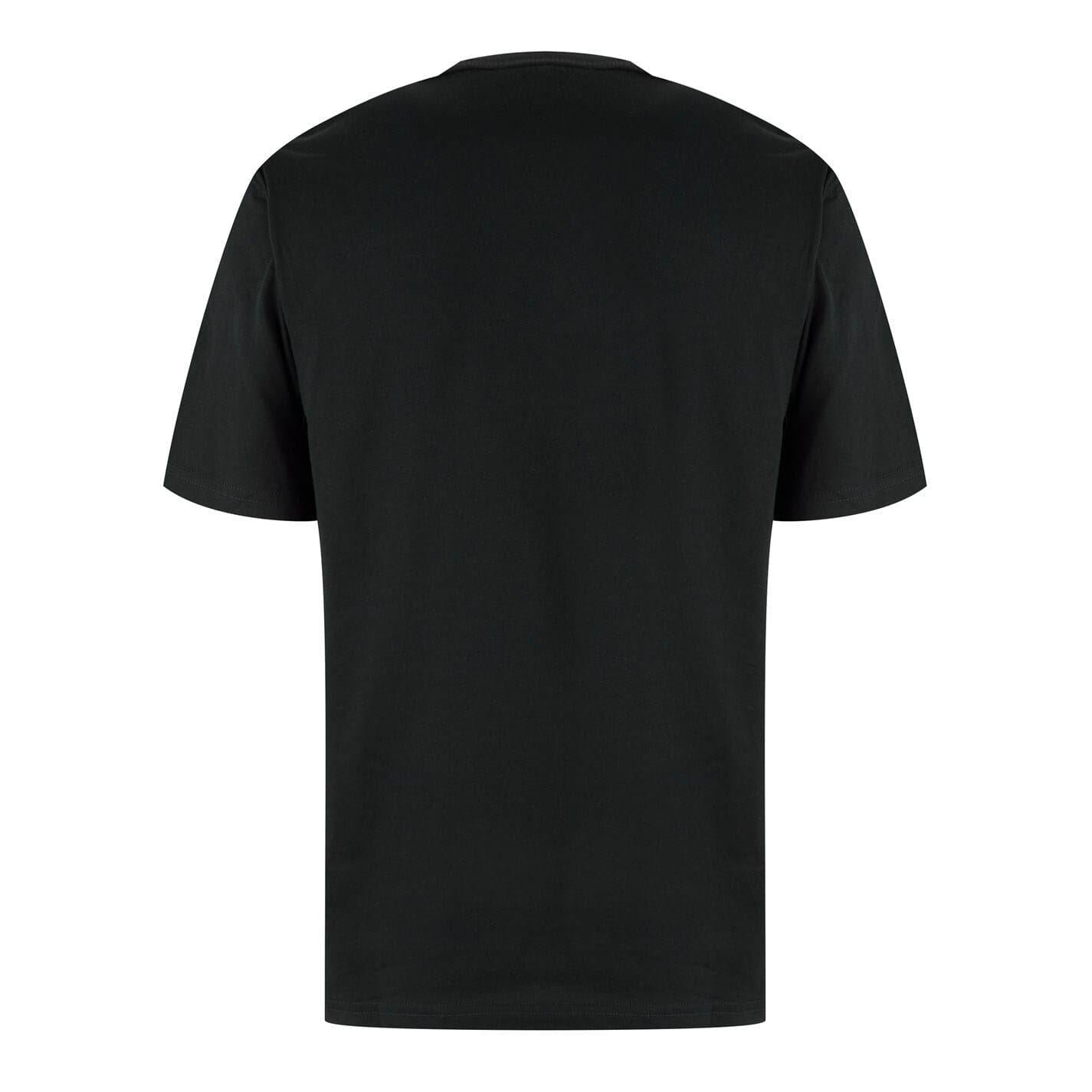 Black - Back - Dickies Mens Arched Logo Cotton T-Shirt