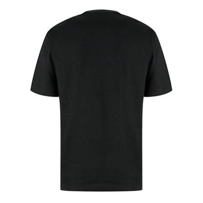 Black - Back - Dickies Mens Arched Logo Cotton T-Shirt