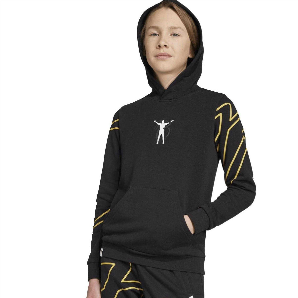 Black - Lifestyle - Adidas Boys Jude Bellingham French Terry Drawstring Hoodie