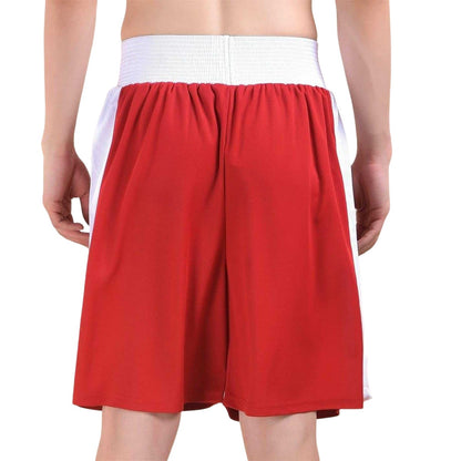 Red-White - Back - Everlast Mens Boxing Shorts