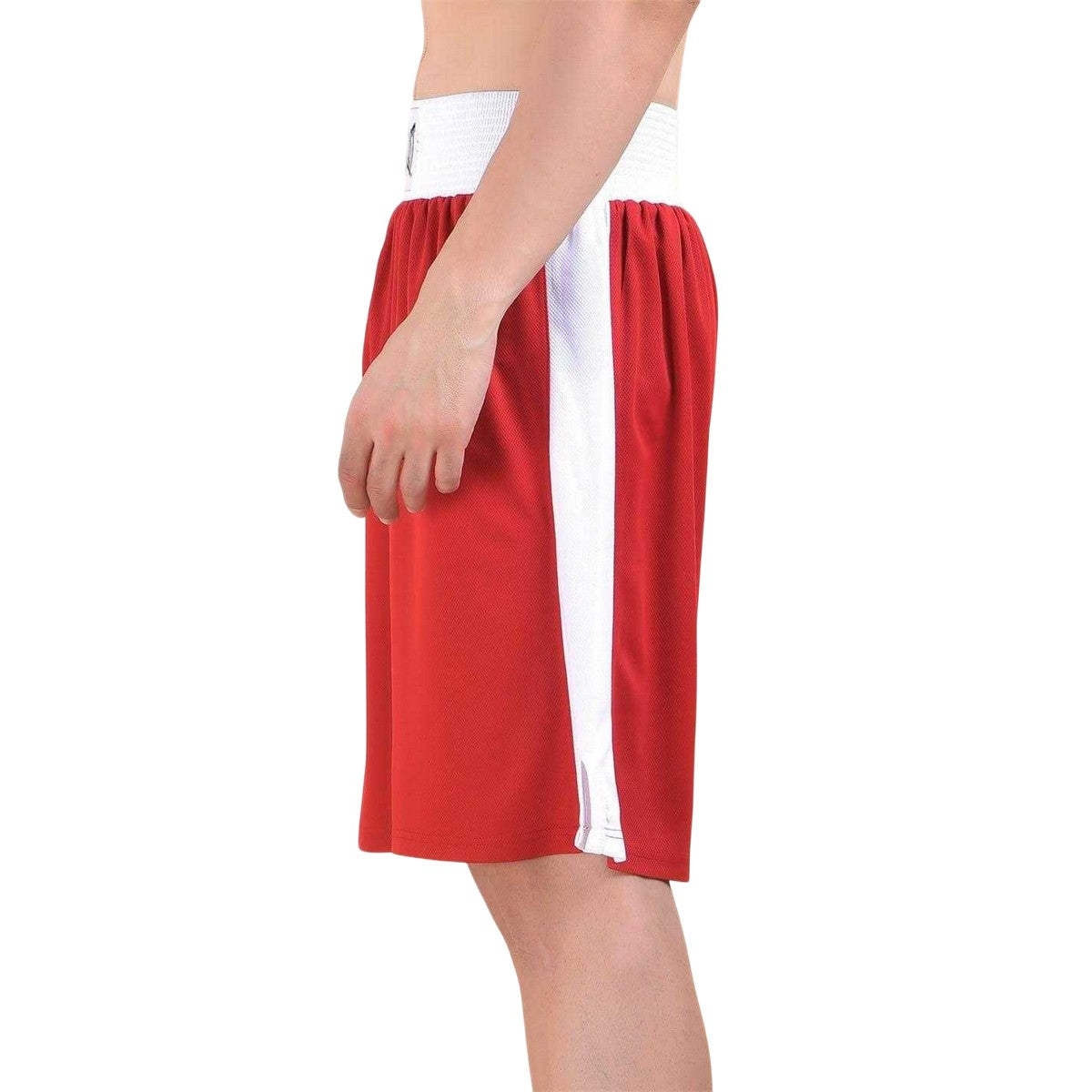Red-White - Side - Everlast Mens Boxing Shorts