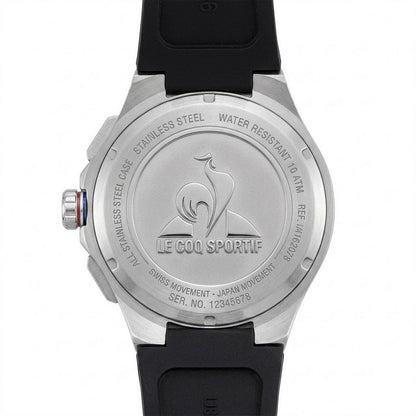 Black-Grey - Back - Le Coq Sportif Mens Digital Watch