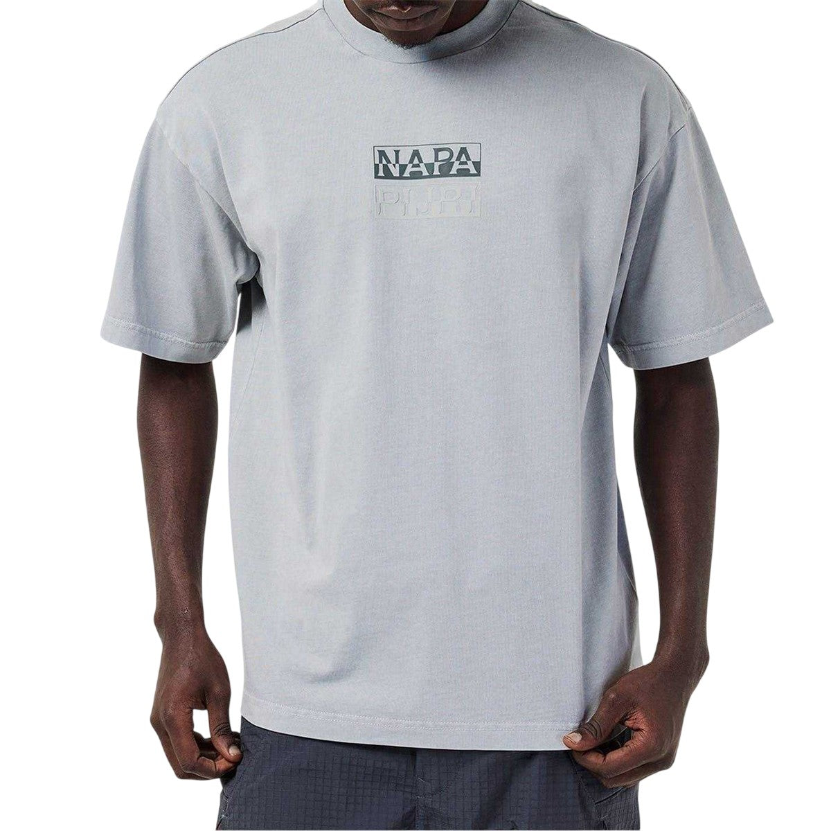 Ultimate Grey - Lifestyle - Napapijri Mens Cotton T-Shirt