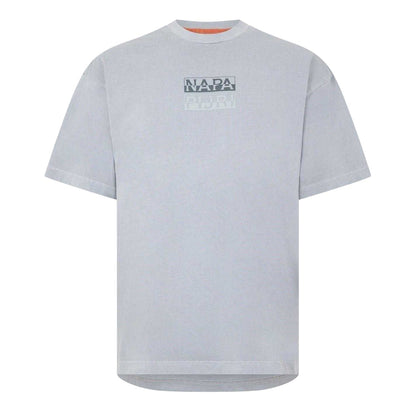 Ultimate Grey - Front - Napapijri Mens Cotton T-Shirt