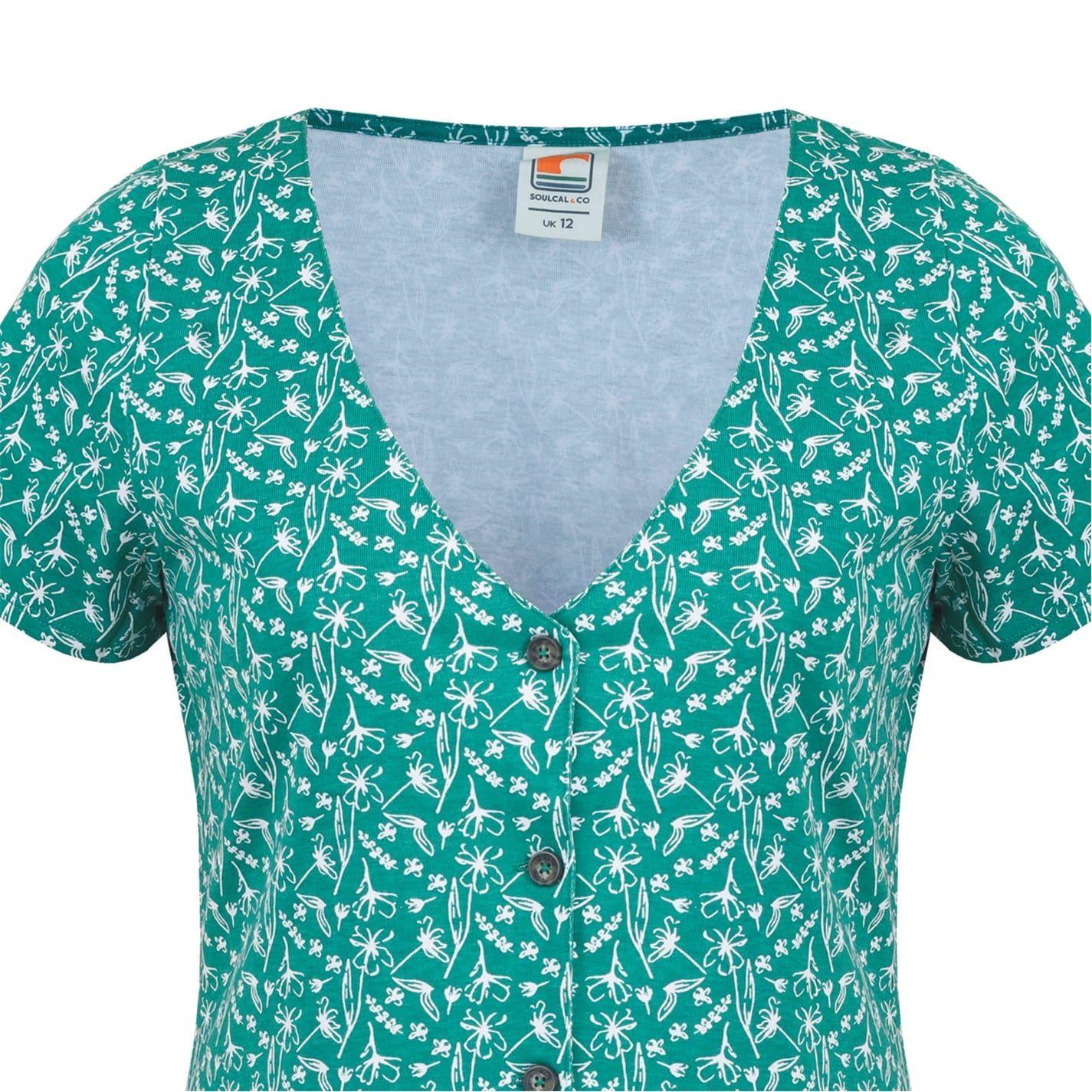 Floral - Lifestyle - SoulCal Womens-Ladies Regular Short-Sleeved Mini Dress