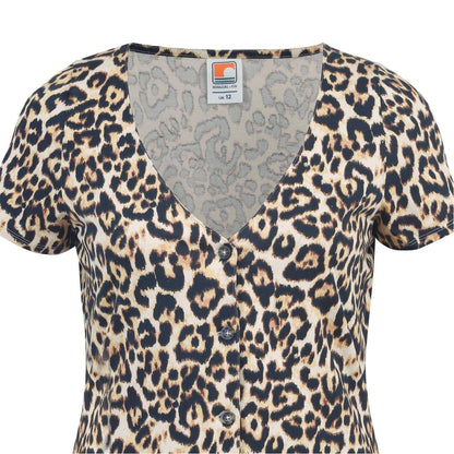 Leopard - Lifestyle - SoulCal Womens-Ladies Regular Short-Sleeved Mini Dress