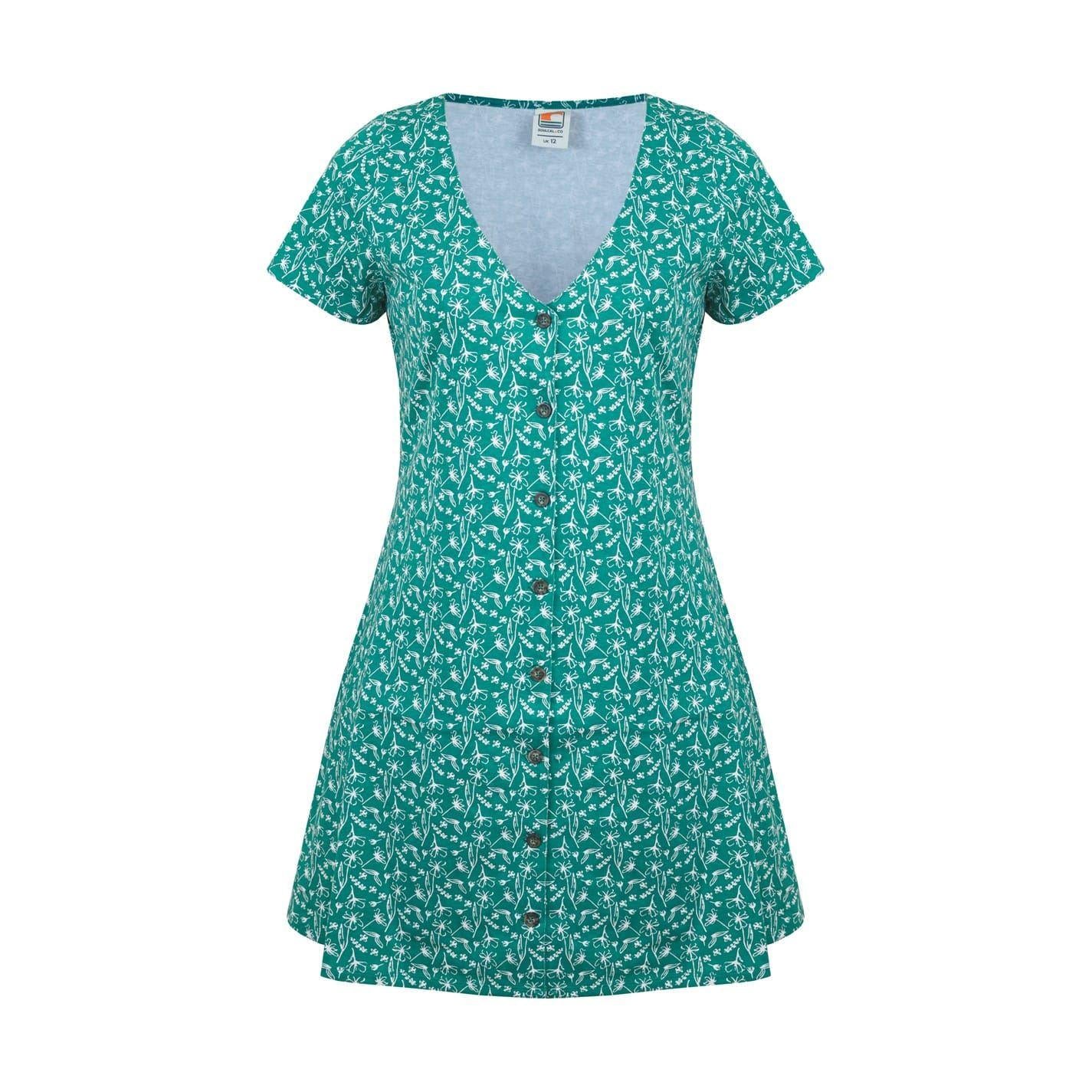 Floral - Front - SoulCal Womens-Ladies Regular Short-Sleeved Mini Dress