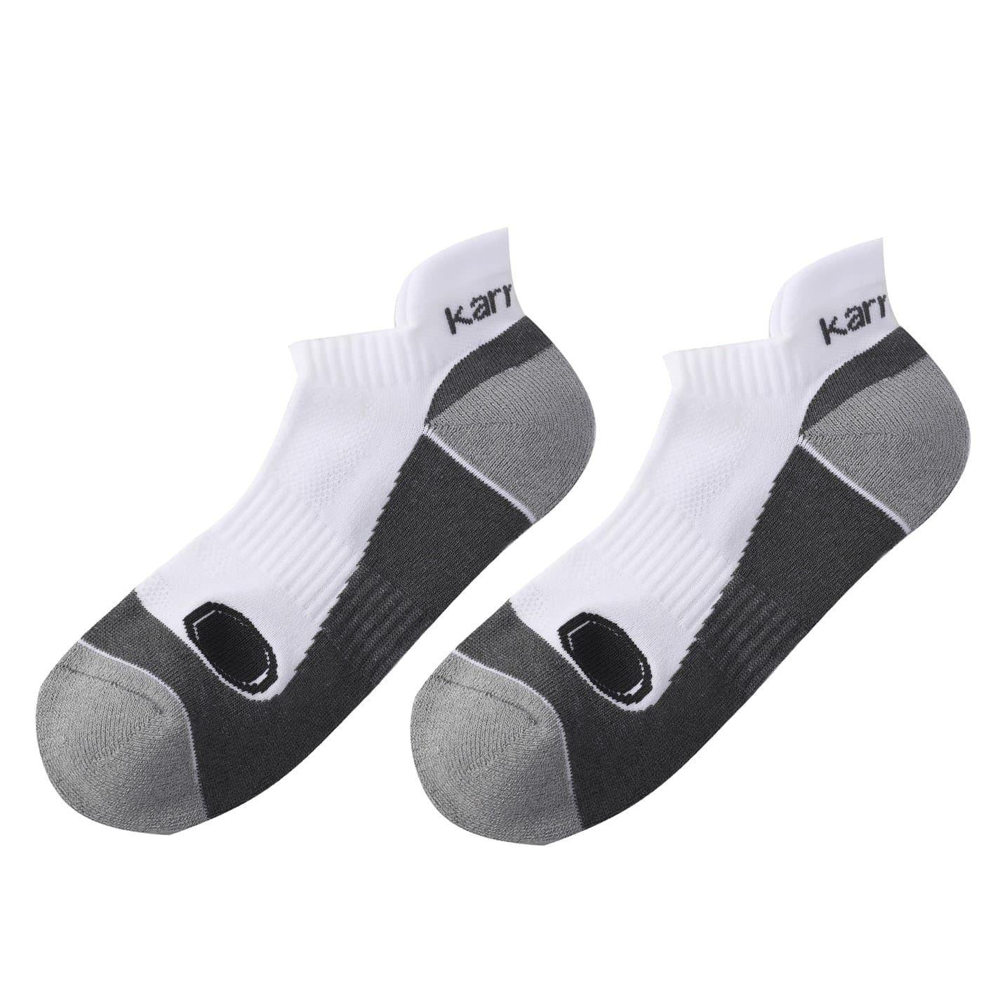 White-Grey-White - Front - Karrimor Mens Trainer Socks (Pack of 2)