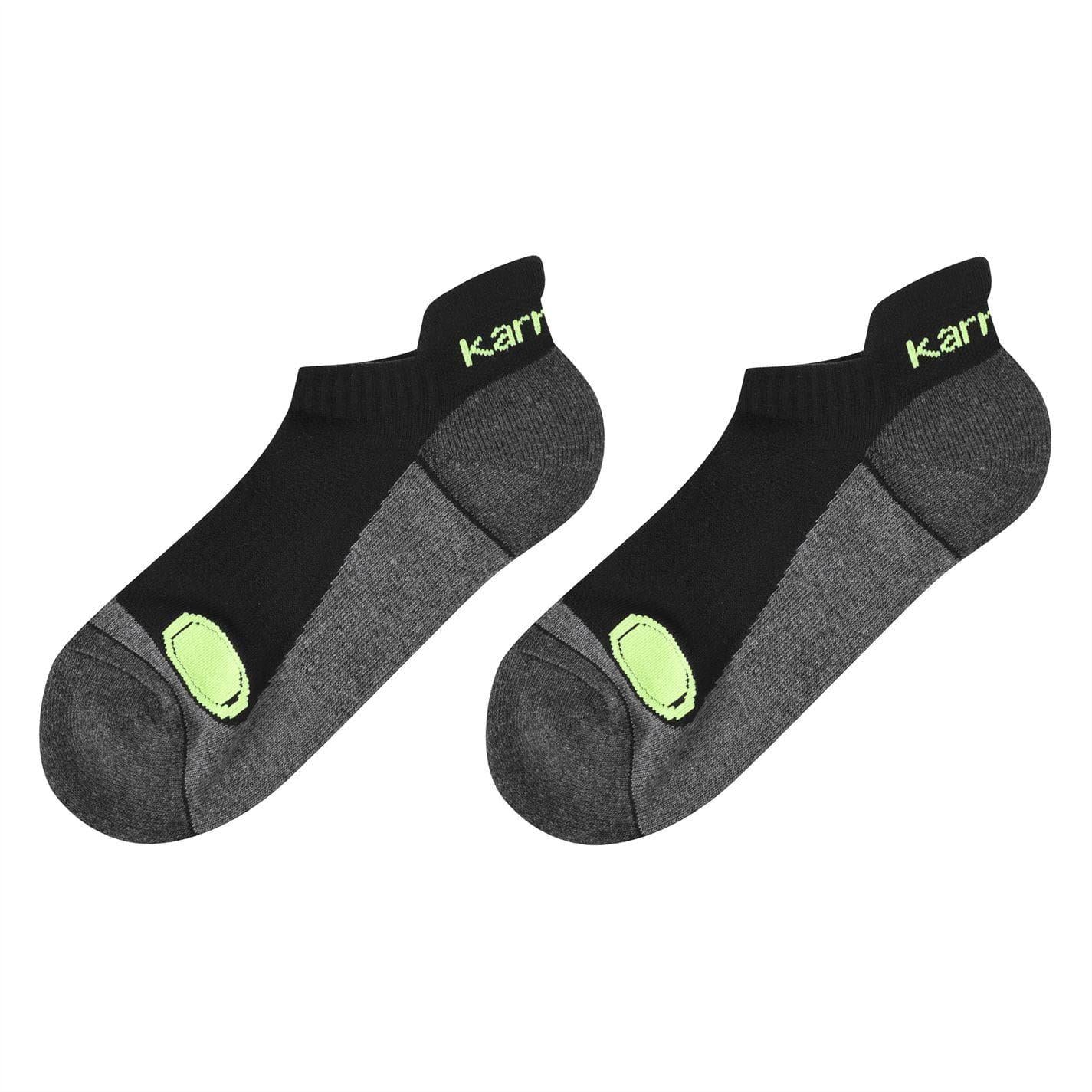 Black - Front - Karrimor Mens Trainer Socks (Pack of 2)