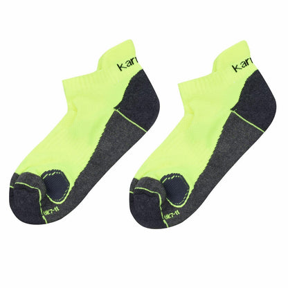 Fluorescent Yellow - Front - Karrimor Mens Trainer Socks (Pack of 2)