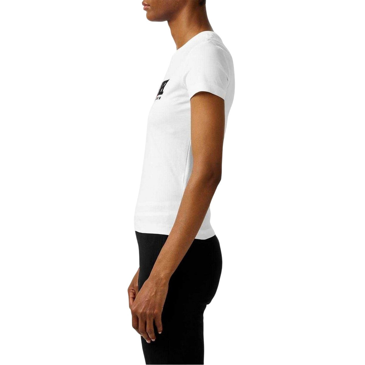 White - Side - Diesel Womens-Ladies Diegor Div Cotton Jersey T-Shirt