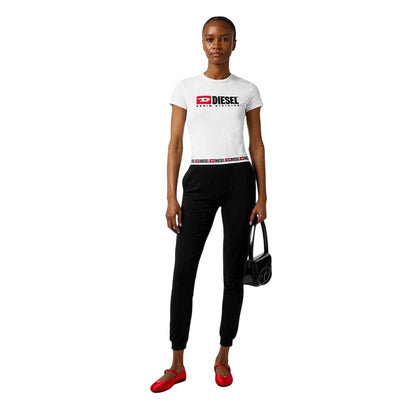White - Pack Shot - Diesel Womens-Ladies Diegor Div Cotton Jersey T-Shirt