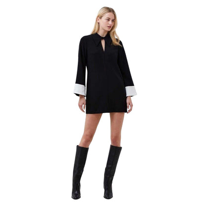 Blackout - Side - French Connection Womens-Ladies Whisper Long-Sleeved Mini Dress