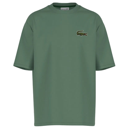Green - Front - Lacoste Mens Organic Loose T-Shirt