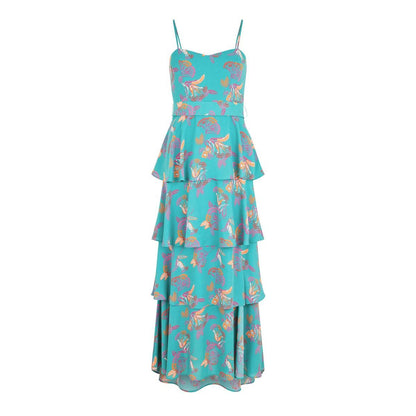Multicoloured - Front - Biba Womens-Ladies Tiered Maxi Dress