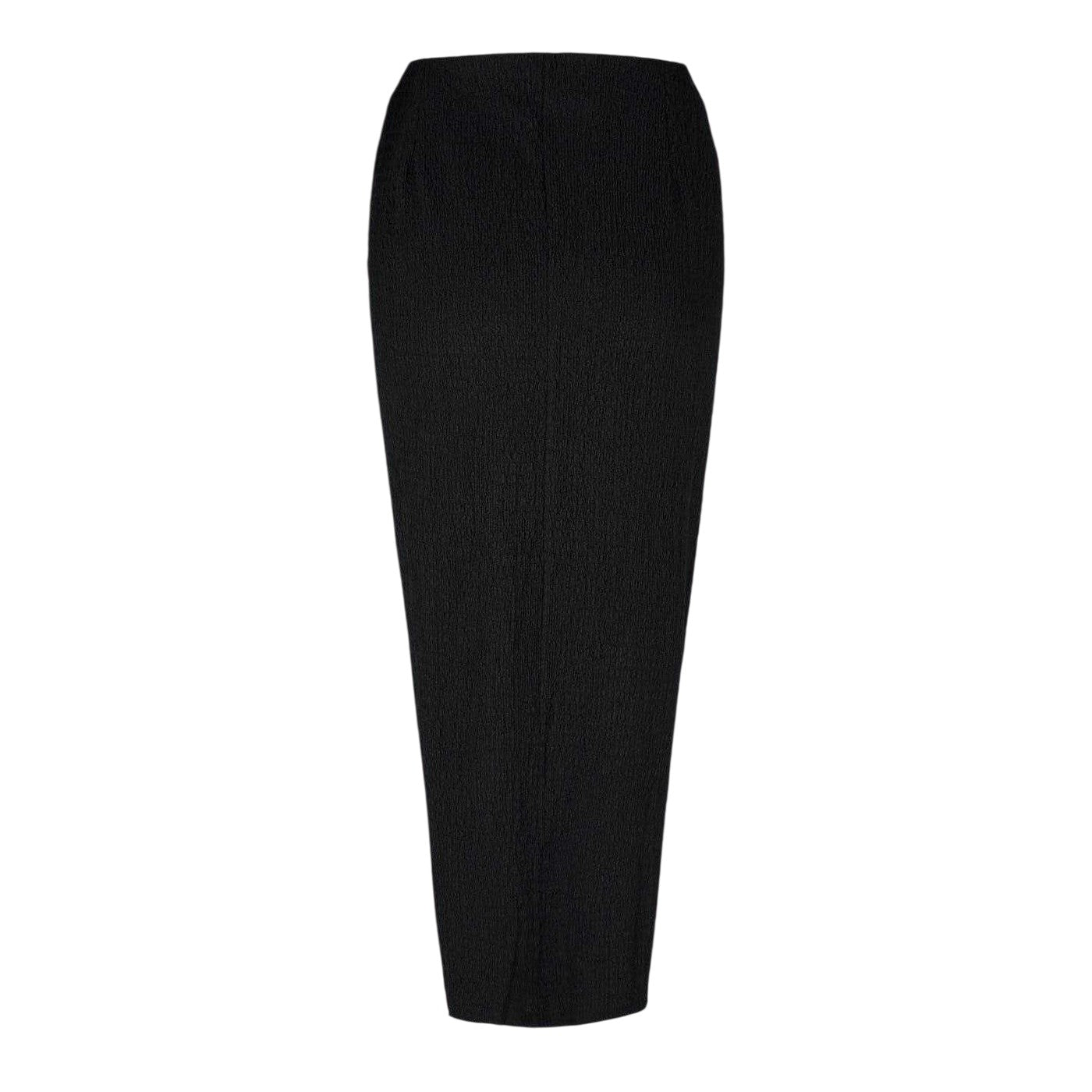 Black - Back - Edited Womens-Ladies Twist Knot Polyester Blend Midi Skirt