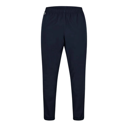 Navy Blue-White - Front - Lacoste Mens Slim Joggers