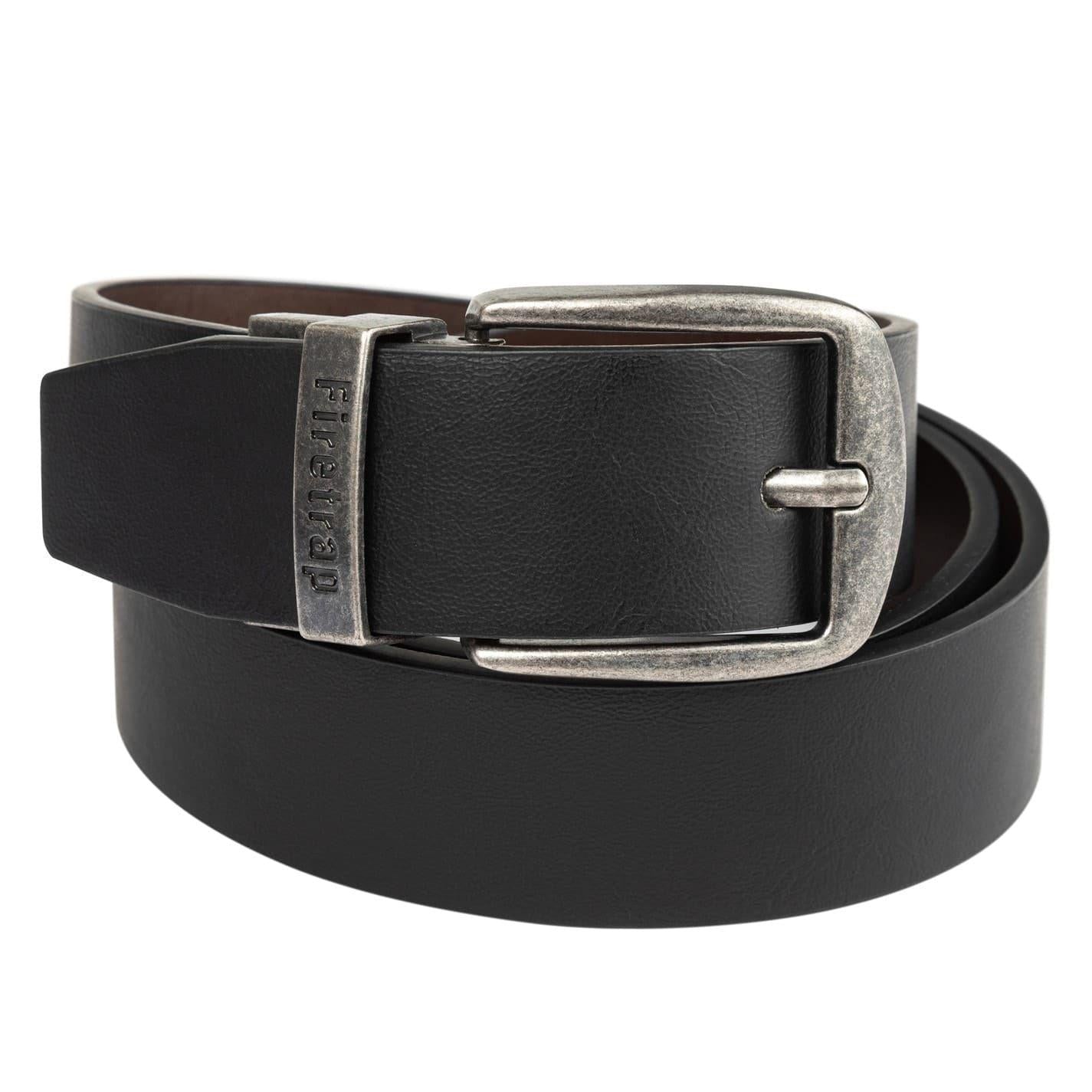 Black-Brown - Back - Firetrap Reversible Belt