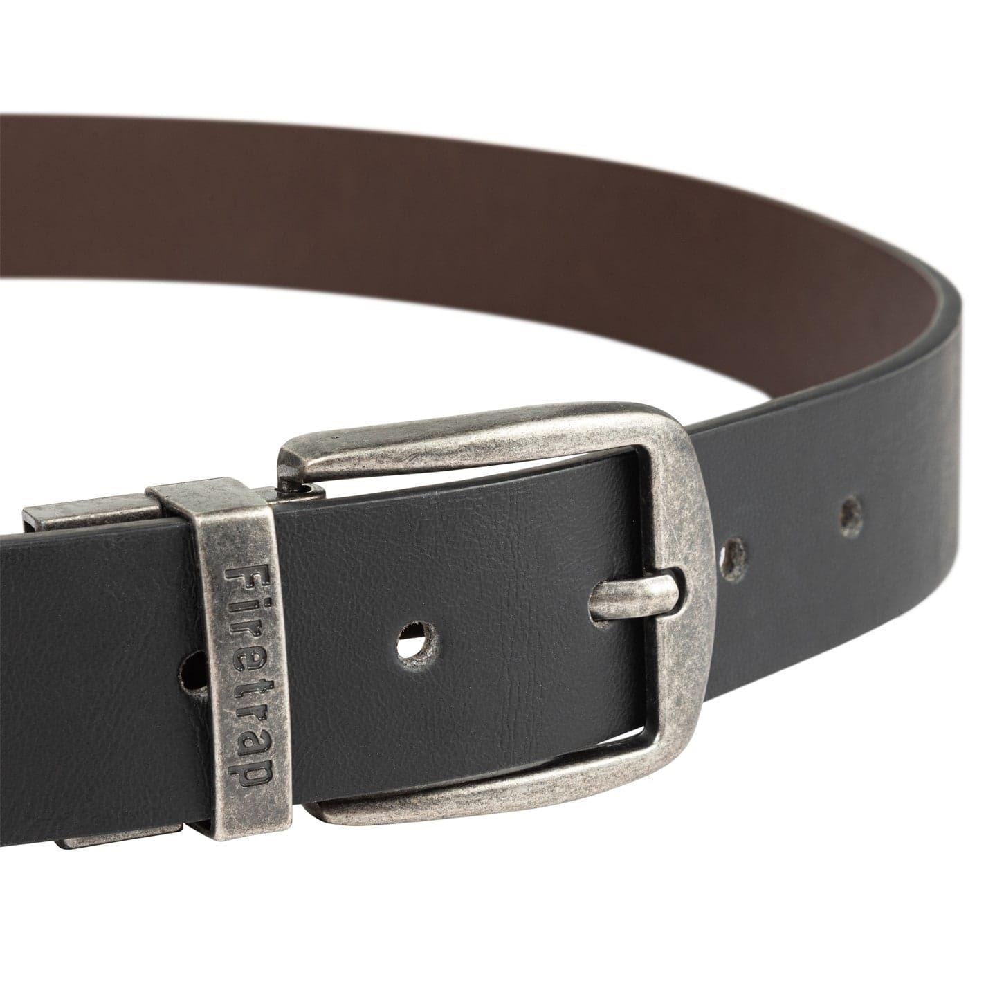 Black-Brown - Side - Firetrap Reversible Belt