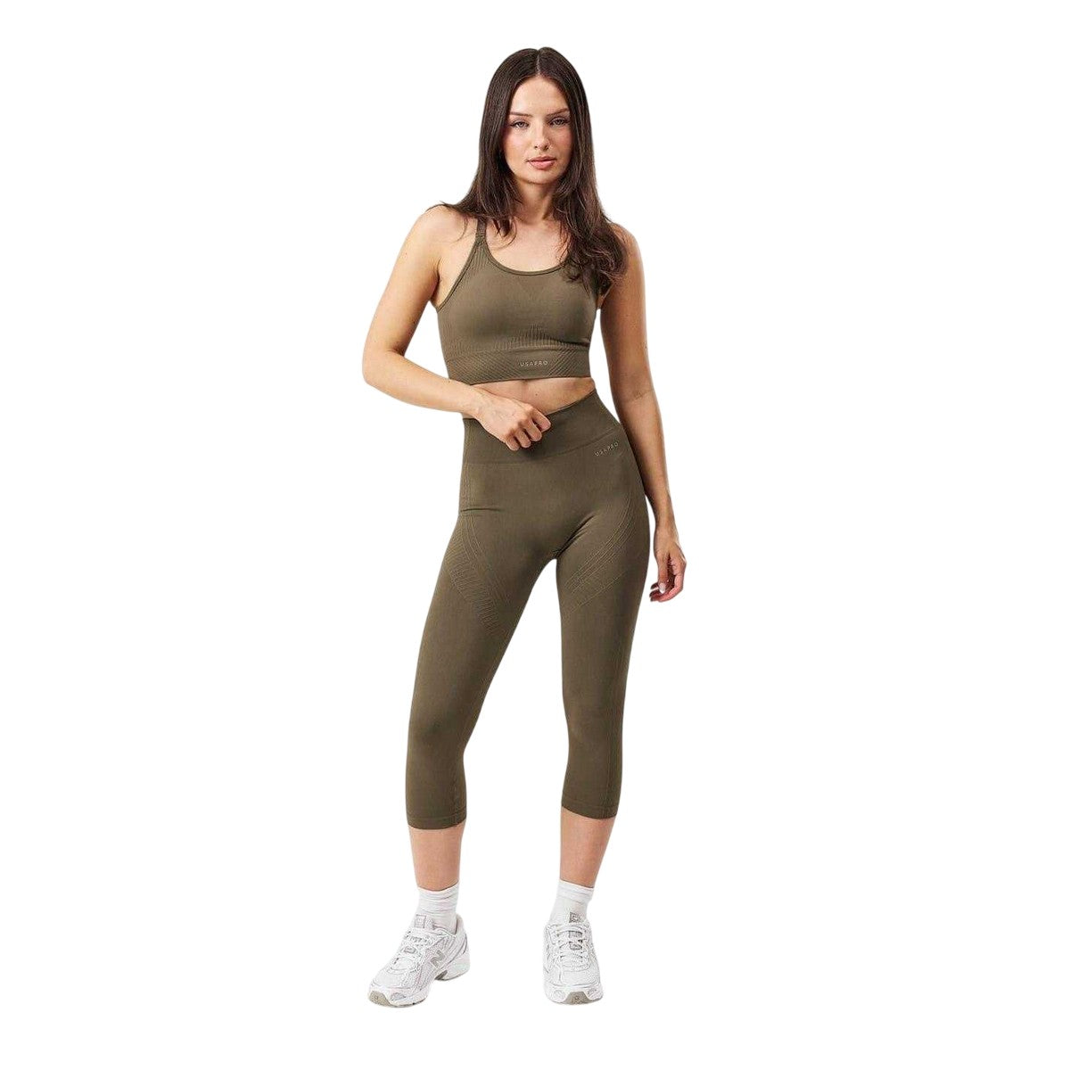 Ash - Lifestyle - USA Womens-Ladies Pro Cropped 3-4 Leggings