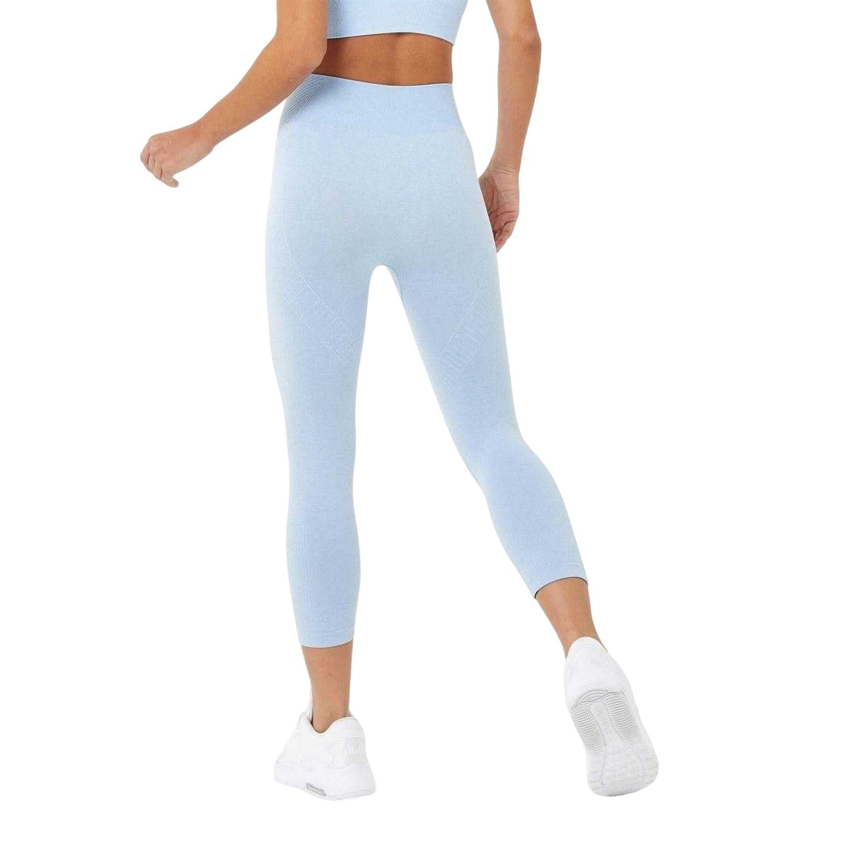 Brunnera Blue - Close up - USA Womens-Ladies Pro Cropped 3-4 Leggings