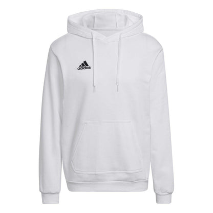 White-Black - Front - Adidas Mens ENT22 Relaxed Fit Long-Sleeved Hoodie