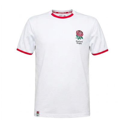 White - Front - England Rugby Mens Polyester T-Shirt